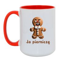 KUBEK "JA PIERNICZĘ" Wzór - Duży Biało-Czerwony 450 ml