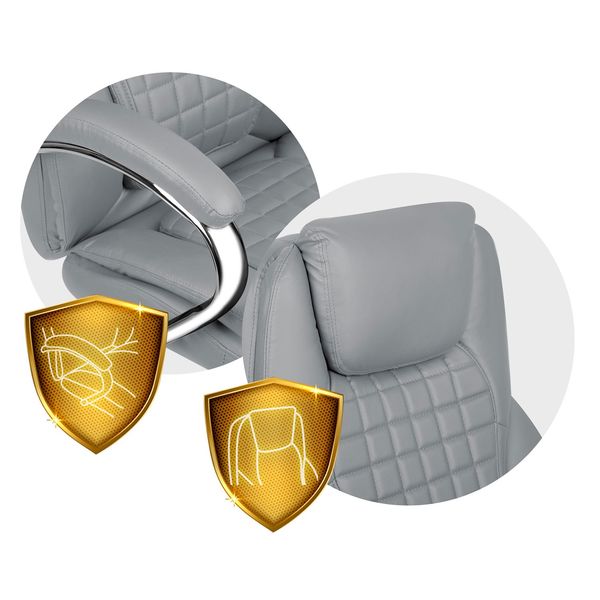 Fotel biurowy Sofotel Batory - jasno szary zdjęcie 8