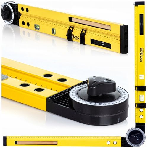 Kątomierz NASTAWNY ALUMINIOWY Kątownik 600 BUDOWLANY ŚLUSARSKI CYRKIEL na Arena.pl