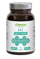 NAC (N-ACETYLO-L-CYSTEINA) (600 mg) Bezglutenowa 100 KapsuŁek - Biowen