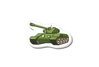 Topper toper z masy cukrowej na tort czołg wojsko