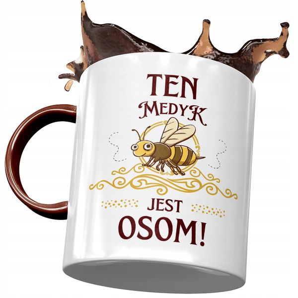 Kubek Bordowy Dla Medyka Ten Medyk Jest Osom Z Nadrukiem Ze Zdjęciem zdjęcie 1