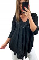 BAWEŁNIANA TUNIKA DEKOLT V-NECK roz. 52