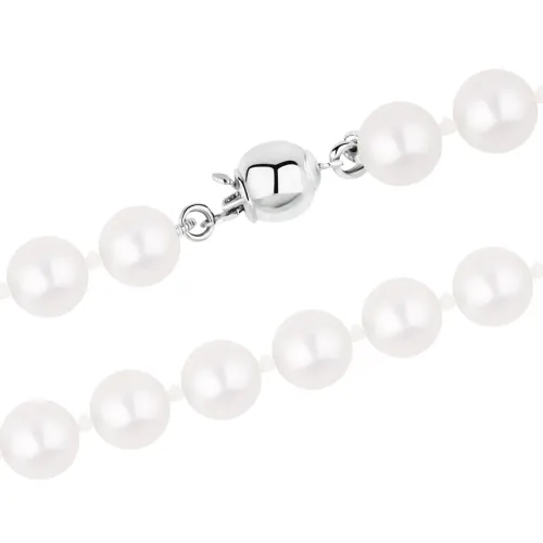 bransoletka srebrna z perłami 8mm - bsn3453 na Arena.pl