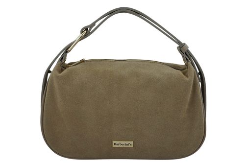 Elegancka torebka zamszowa na ramię - Beżowa na Arena.pl