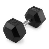 Hantla żeliwna gumowana HEX 25 kg UpForm stalowa