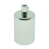 OPRAWKA E27 OSŁONKA DEKORACYJNA METALOWA CHROMOWANA