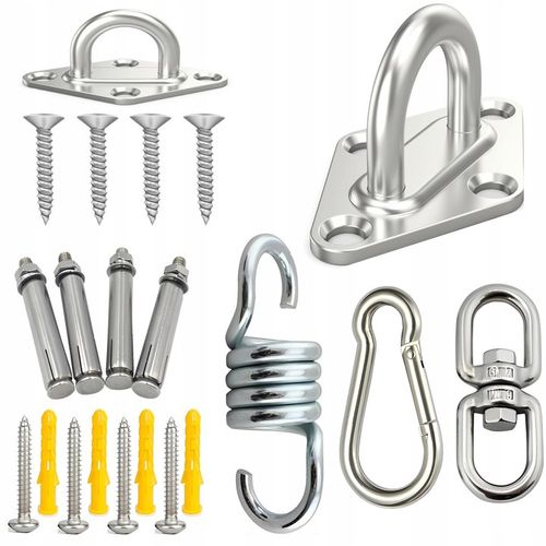 HAK MOCOWANIE SUFITOWE STALOWY UCHWYT DO MONTAŻU PASÓW TRX HUŚTAWKI WORKA na Arena.pl