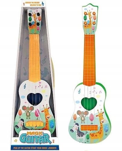 GITARA DLA DZIECI DUŻA 43CM UKULELE GRA INSTRUMENT na Arena.pl
