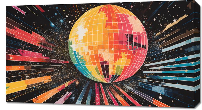 Obraz 90x50cm Disco Gra! zdjęcie 1