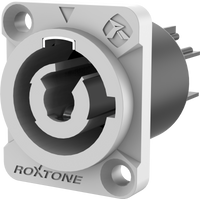Gniazdo zasilania montażowe power-out powercon Roxtone RAC3MPO Szary