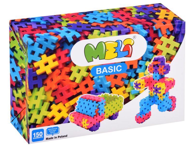 Kolorowe Klocki WAFLE Meli Basic 150 elemen. 50000 zdjęcie 7