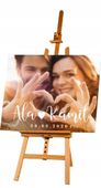 FOTO TABLICE powitalna na ślub ze zdjęciem NA SALĘ wesele 70x50