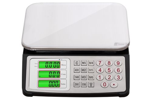 WAGA ELEKTRONICZNA SKLEPOWA 40kg KALKULACYJNA 5g na Arena.pl