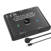 Przełącznik KVM YOUTINGHDAV C201, 100 W, 5 V, 7,5 x 6 x 1 cm, nie zestaw