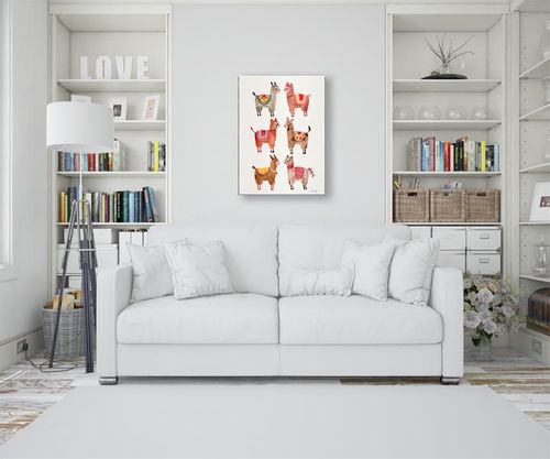 Alpacas - Obraz na płótnie 30x40 cm na Arena.pl