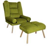 FOTEL TOKIO ROZKŁADANY Z PODNÓŻKIEM N. ZŁOTA BL75