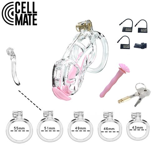 pas cnoty guardian chastity cage clear size 3 cellmate na Arena.pl