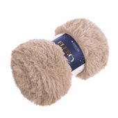 Futrzany Koc Włochacz 200x220 FLEECY Migdałowy