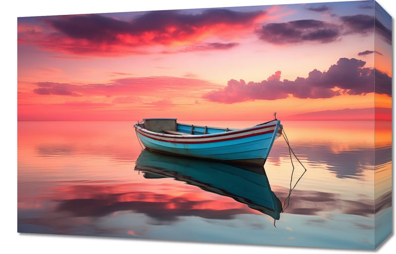 Obraz 60x40cm Spokój przed Połowem zdjęcie 1