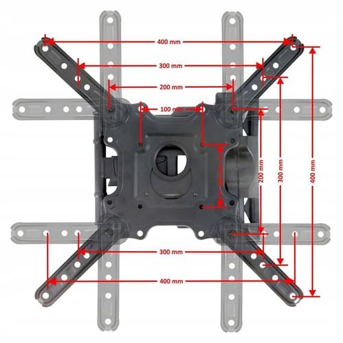 UCHWYT DO TELEWIZORA TV 32-55" WIESZAK REGULOWANY ŚCIENNY + CZĘŚCI na Arena.pl