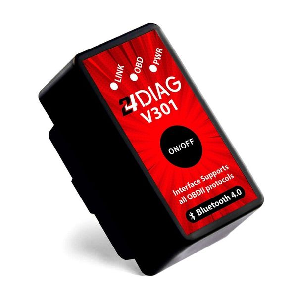 24DIAG V301 ELM327 BLUETOOTH 4.0 OBD2 INTERFEJS DIAGNOSTYCZNY iOS ANDROID zdjęcie 11