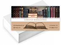 Wizytówki firmowe Foliowane 1000szt dużo wzorów USŁUGI KSIĘGOWE