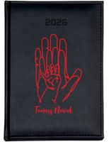 KALENDARZ A6 2026 TYGODNNIOWY terminarz z nadrukiem UV prezent Z NAZWISKIEM