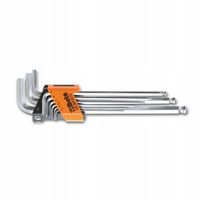 KOMPLET KLUCZY TRZPIENI HEX 9 SZT 1.5-10MM BE96LBP/SC9 BETA