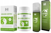 Orgasm Control Zestaw 60 Kapsułek + Żel 100ml, Dłuższy Seks Opóźnia Orgazm