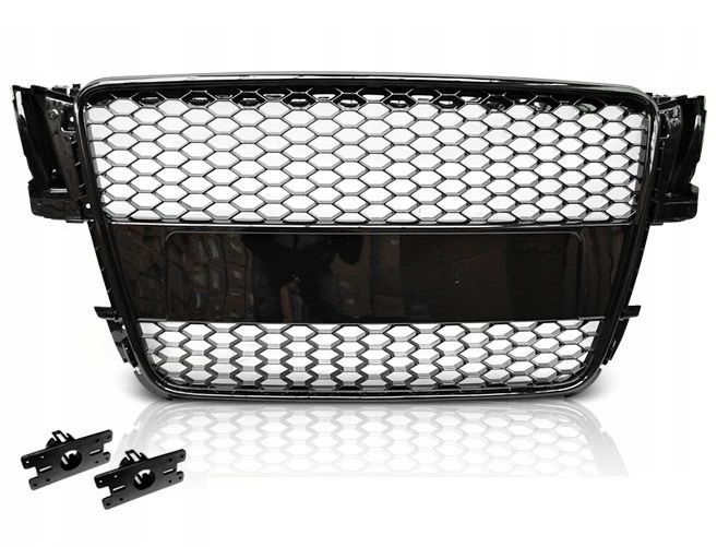 Grill ATRAPA AUDI A5 07-11 RS-Style CZARNY POŁYSK zdjęcie 2