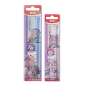 LINIJKA PLASTIKOWA MANGA PINK FANTASY 15 CM MG