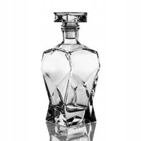 Karafka do whisky wina nalewki szklana łamana Edwanex 750ml