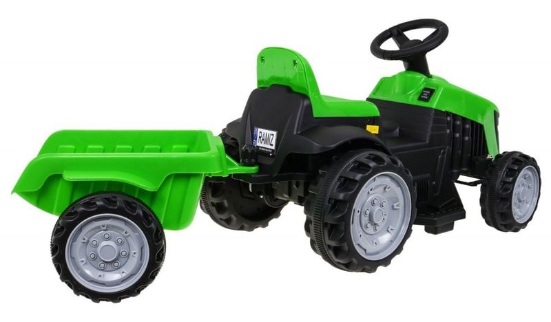 Traktor Z Przyczepą Zielony zdjęcie 4