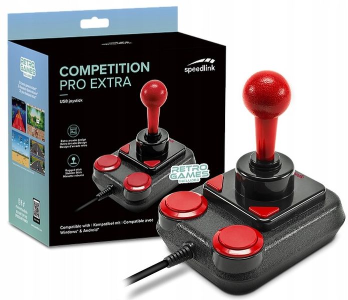 Joystick SpeedLink COMPETITION PRO EXTRA USB + 25 GIER C64 Mini zdjęcie 3