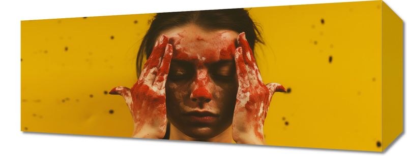 Obraz 50x20cm Dotyk Ekspresji Własnej zdjęcie 1