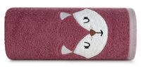 Bawełniany ręcznik Baby70 50X90 cm różowy 450 g/m² z wzorem