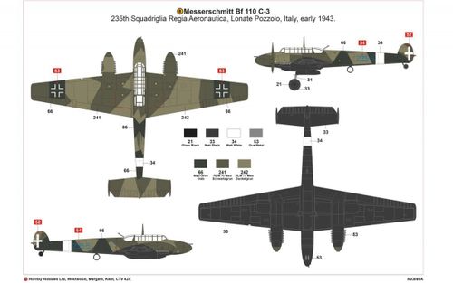 Airfix Messerschmitt BF 110C/D na Arena.pl