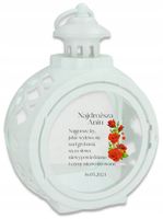 Latarenka ZNICZ okrągły personalizowany z nadrukiem DLA KOLEŻANKI SIOSTRY