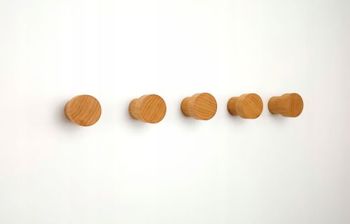 Drewniany Wieszak na Ścianę 5,5 cm Ubrania Ręczniki do Sauny Garderoby 45mm na Arena.pl