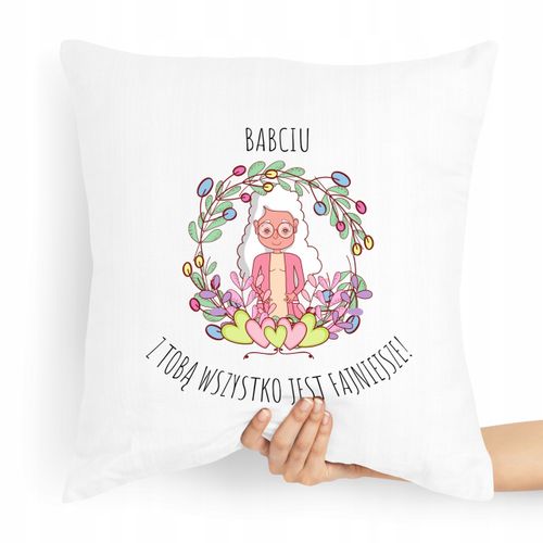 Poduszka Na Dzień Babci Wszystko Jest Fajniejsze Z Nadrukiem Ze Zdjęciem na Arena.pl