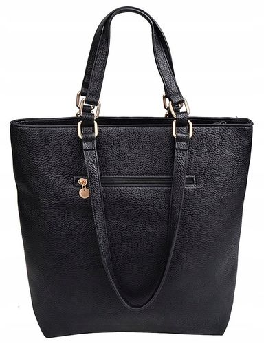 LuluCastagnette Klasyczna TOREBKA damska A4 Na ramię Do ręki Miś CZARNA na Arena.pl