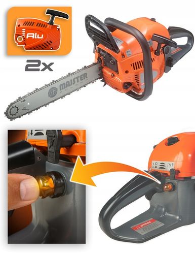 PIŁA spalinowa ALU karter pilarka Łańcuchowa 5,7km 58cm3 2x na Arena.pl