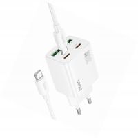 Ładowarka Hoco N56 30W 4 wejścia USB-C biała do Oppo Find X9 5G