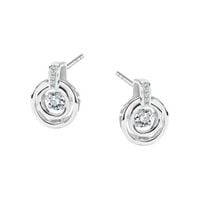 srebrne kolczyki z cyrkoniami - kdk6157