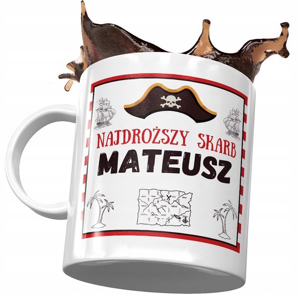 Dla Mateusza Kubek Na Urodziny Imieniny Prezent Z Nadrukiem Ze Zdjęciem zdjęcie 1