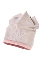 JAMIKS Pauline czapka jesienna dla dziewczynki korona szara 46-48