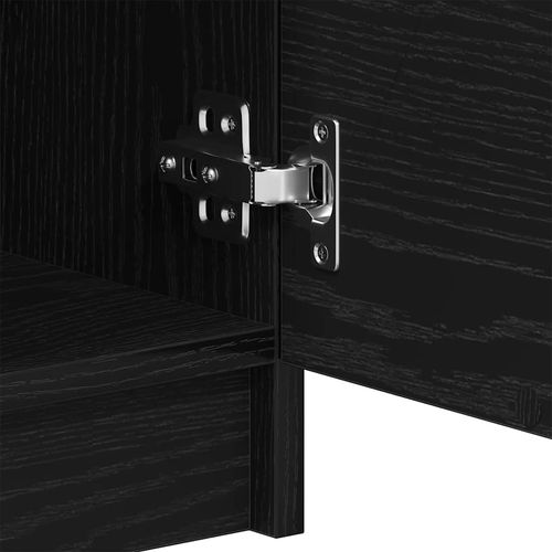 Bufet Czarny 90.5 x 30 x 70 cm Materiał drewnopochodny na Arena.pl