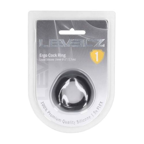 Ergo Liquid Silicone Cockring - Black na Arena.pl