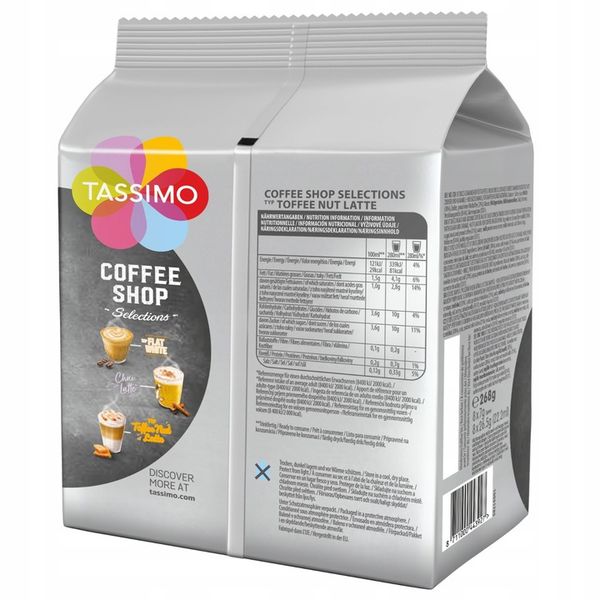 Tassimo Jacobs CSS TOFFEE NUT LATTE, 8 sztuk zdjęcie 5